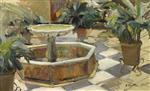 Fountain in a Courtyard Seville