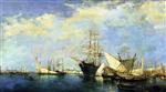 Seascape. Ships in the Port