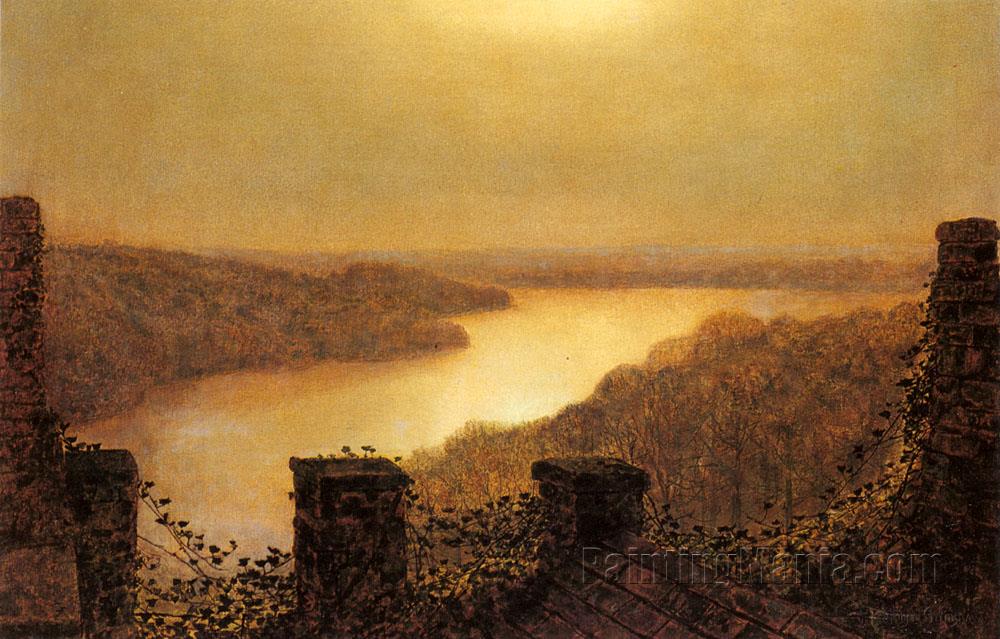 Roundhay lake, From Castle