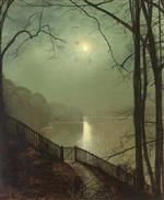 Moonlight on the Lake Roundhay Park Leeds