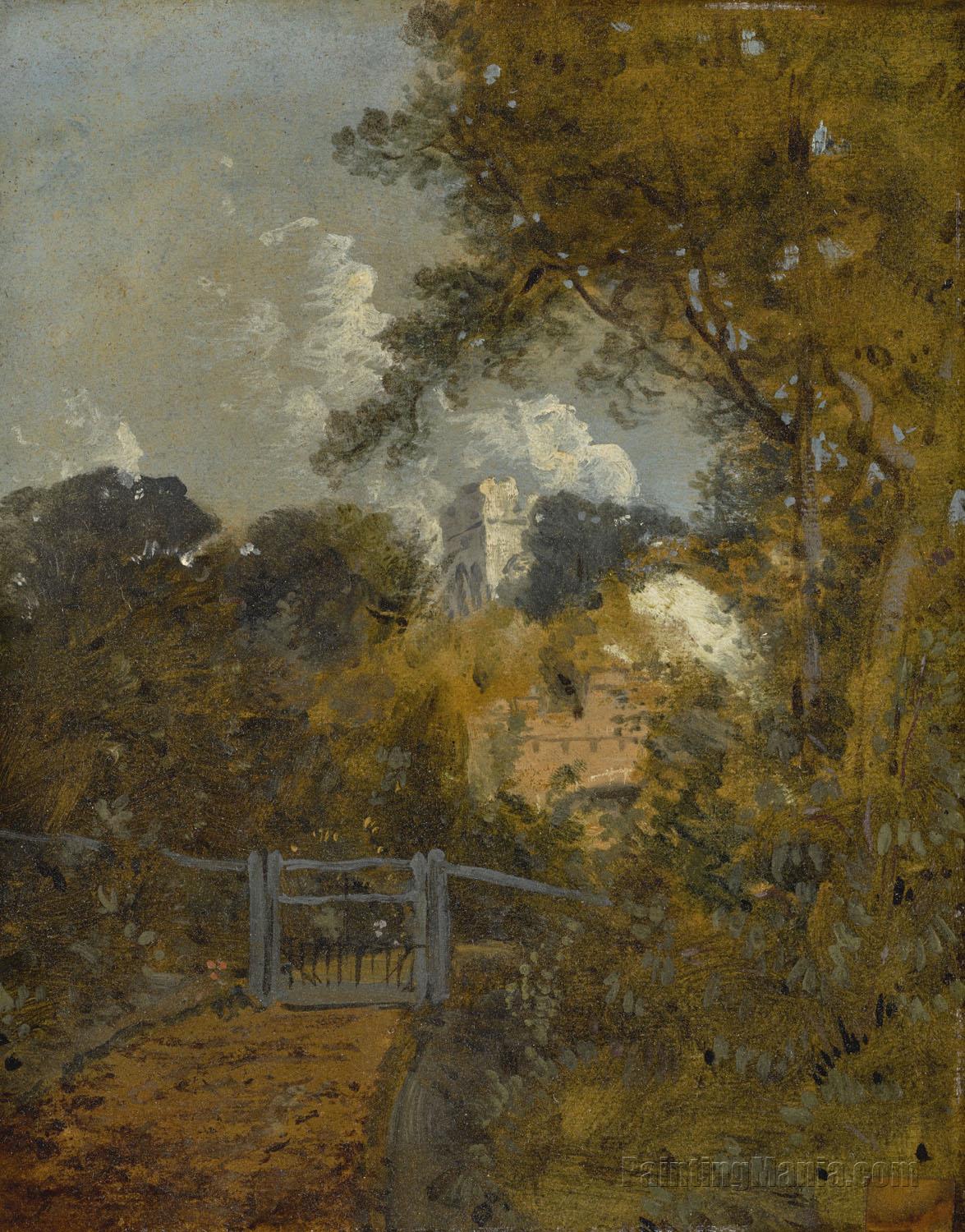 Landscape with a Road and a Castle Beyond