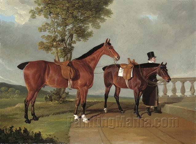 Favourite Hunters, the property of Lawrence Parsons, 2nd Earl of Rosse