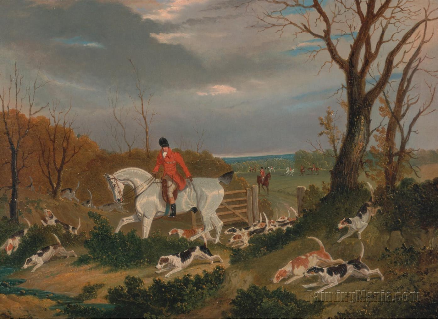 The Suffolk Hunt: Going to Cover near Herringswell
