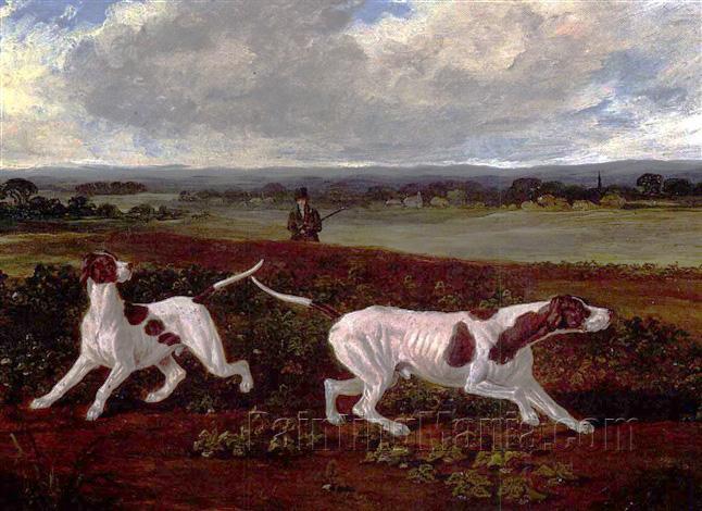Two Setters in a Landscape