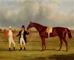 'Euclid' with His Jockey Conolly and Trainer Pettit