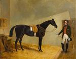 A Gentleman with His Hunter Miller, in a Stable