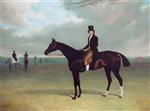 The Marquess of Exeter's 'Galata' with her trainer Job Marson up