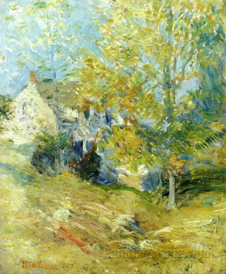 The Artist's House through the Trees (Autumn Afternoon)