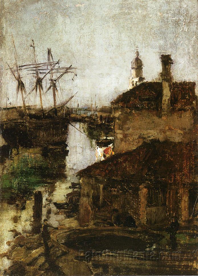 Ship and Dock, Venice