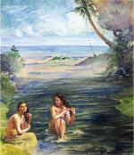 Women Bathing in Papara River