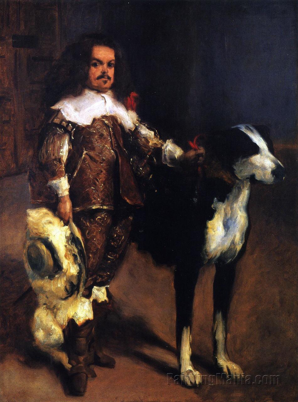 Dwarf with a Dog (after Velazquez)