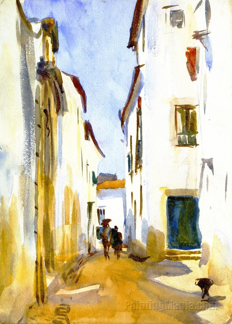 A Street Scene, Spain