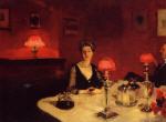 A Dinner Table at Night (Mr. and Mrs. Albert Vickers)
