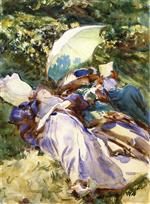 The Green Parasol (Two Women with a Parasol)