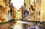 Side Canal, Venice 1902