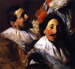 Two Heads from 'The Banquet of the Officers of the St George Civi Guard' (after Frans Hals)