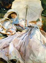 Woman with an Umbrella (La dame de la sombrilla)