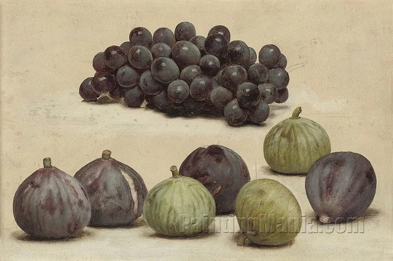 Still life of Grapes and Figs