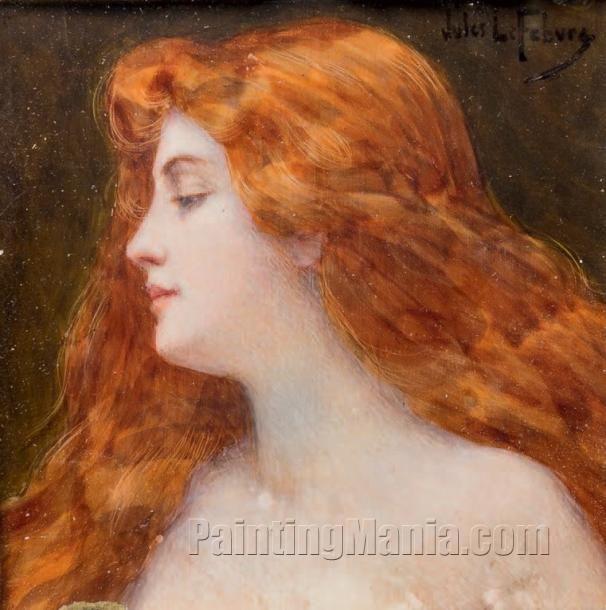Portrait of Woman with Red Hair