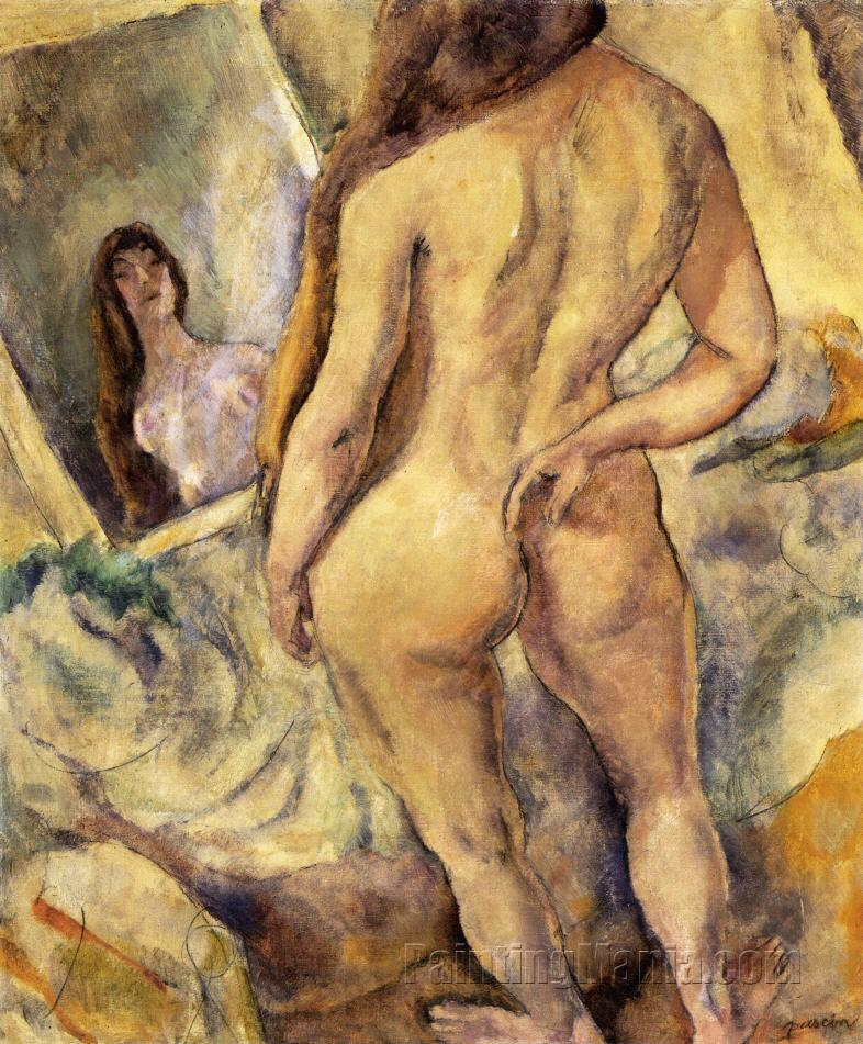 Nude in Front of a Mirror