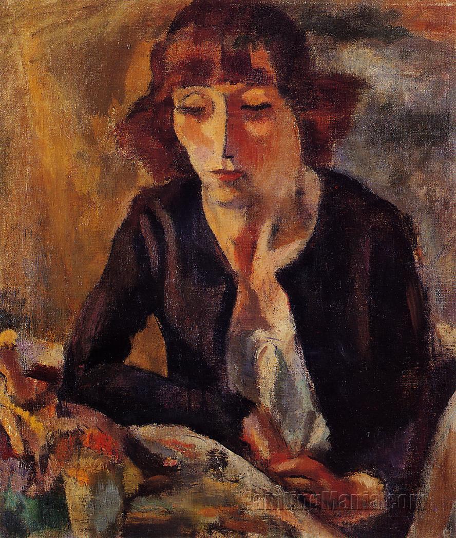 Portrait of Hermine David 1918