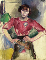 Hermine in a Red Blouse