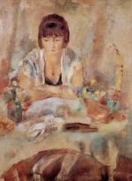 Portrait of Lucy at a Table