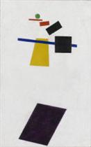 Suprematism. Soccer Player in the Fourth Dimension