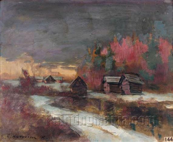 Village in the Forest, Winter