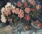 Still Life with Roses and Peaches