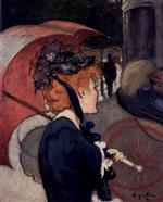 Woman with an Umbrella 1891