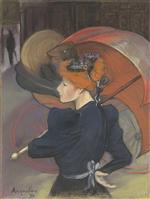 Woman with an Umbrella (Femme au parapluie)