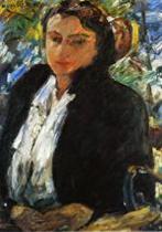Portrait of Charlotte Berene-Corinth in a Green Velvet Jacket