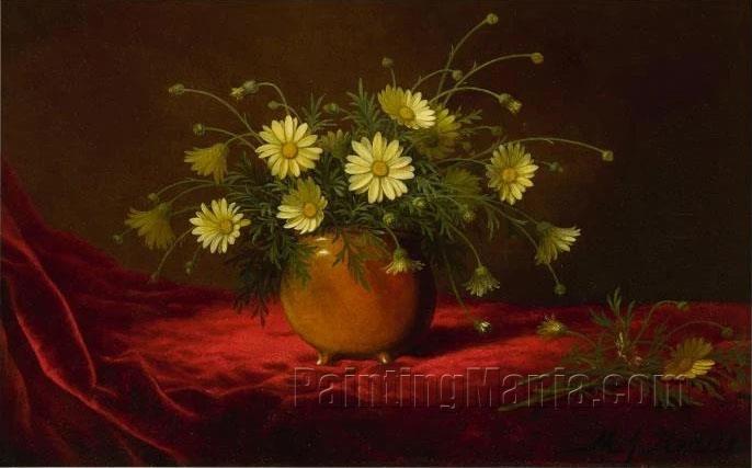 Yellow Daisies in a Bowl