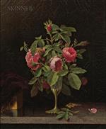 Pink Roses in a Fragile Vase