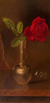 Red Rose in a Standing Vase