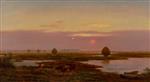 Sunset. Marsh Scene
