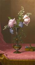Victorian Vase with Flowers of Devotion