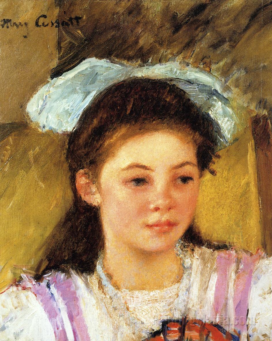 Ellen Mary Cassatt with a Large Bow in Her Hair