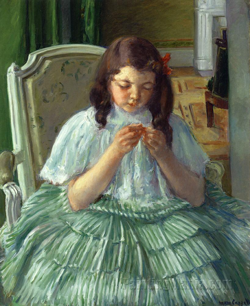 Francoise in Green, Sewing