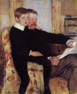 Portrait of Alexander J. Cassat and His Son Robert Kelso Cassatt