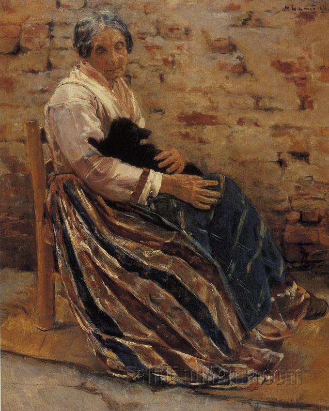 Old Woman with Cat