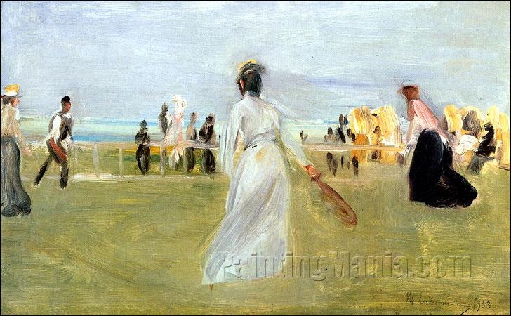 Tennis Game by the Sea 1901