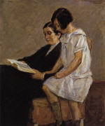 The Artist's Wife and Granddaughter