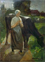 Girl and Cow