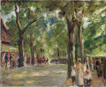 The Grosse Seestrasse in Wannsee with Strollers