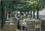 The Terrace at the Restaurant Jacob in Nienstedten on the Elbe