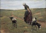 Woman with Goats