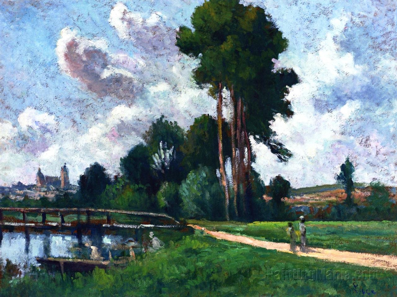 Auxerre, Landscape by the River