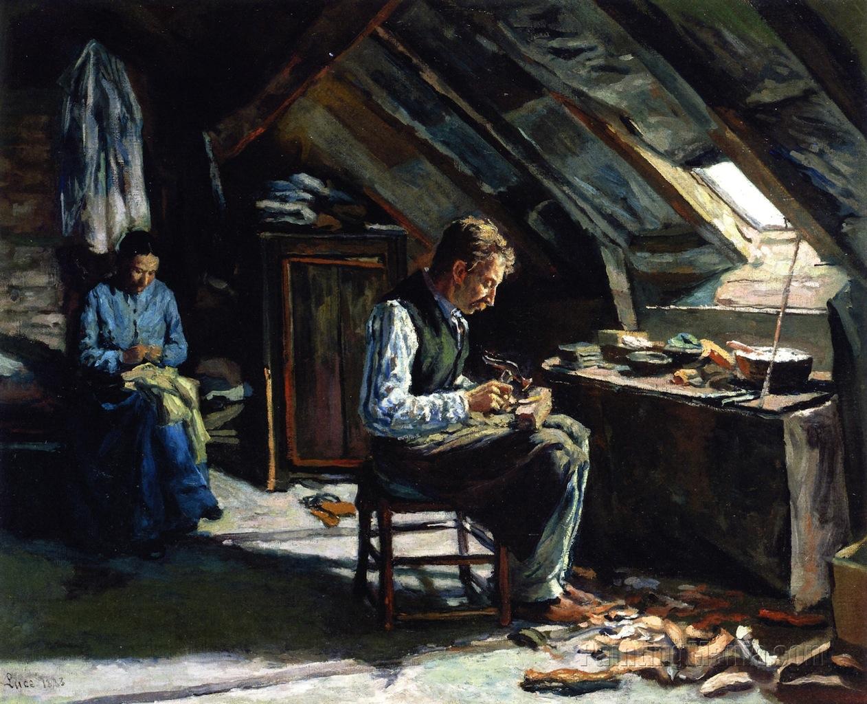 The Shoemaker, in His Cooler Attic